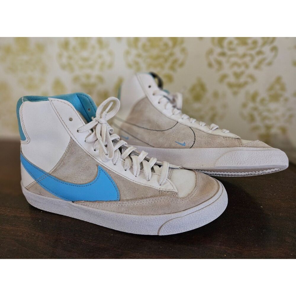 Nike Blazer Mid '77 Blue/White Boys Size 6.5Y #DH6840-104
